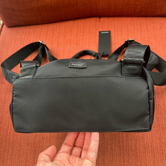 BOTKIER NEW YORK COUTURE AUTH-BLACK SLEEK PRADA LIKE NYLON TEXTURE LIGHT FEEL - Picture 10 of 12